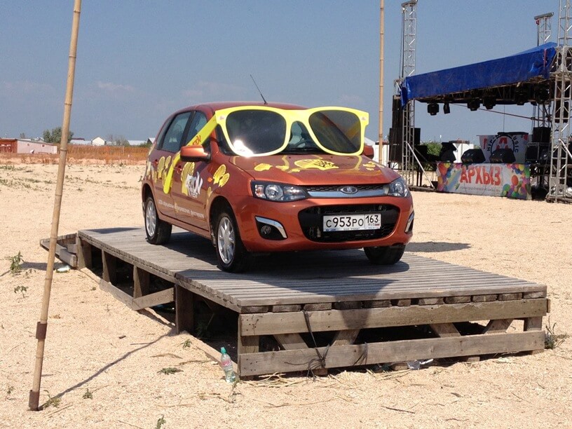 Хэтчбек Калина-2 Люкс, фестиваль AZOV Fest 2013. Автомобили Лада Калина 2. Новости, описание, видео.