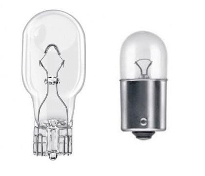 Лампы типоразмера W16W и R10W